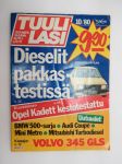 Tuulilasi 1980 nr 10, sisältää mm. seur. artikkelit / kuvat / mainokset; Kansikuva Dieselit pakkastestissä, Volvo 345 GLS koeajo, Huvimatka Hyvinkäälle, 633