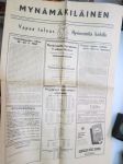 Mynämäkiläinen 1960 nr 2 (Uutis-Valjakko lisänumero), ilmestynyt 17.9.1960, paikallisuutisia ja ilmoituksia -local newspaper