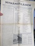 Mynämäkiläinen 1959 nr 2 (Uutis-Valjakko lisänumero), ilmestynyt 19.12.1959, paikallisuutisia ja ilmoituksia -local newspaper