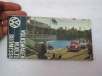 Volkswagen huolto Suomessa - Volkswagen Service in Finland -tie- ja taajamakartta vuodelta 1969 -road map with service points