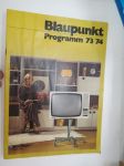 Blaupunkt Programm 73/74 (14 sivua autoradioita) -myyntiesite saksaksi / brochure in german