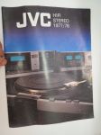 JVC Hifi Stereo 1977/78 -myyntiesite / brochure