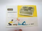 Saja 1960 magnetofonit -myyntiesite / brochure