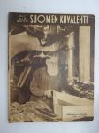 Suomen Kuvalehti 1947 nr 3, ilmestynyt 18.1.1947, sis. mm. seur. artikkelit / kuvat / mainokset; Kansikuva E. Kilpinen - 84-vuotias kanteleentekijä työpajassaan