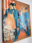 Uusi Maailma UM 1966 nr 19, ilmestynyt 8.9.1966, sis. mm. seur. artikkelit / kuvat / Lenita ja Tytöt tuovat muotiterveiset Roomasta, Miss Cinema Suomi tuli Turusta