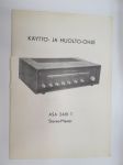 ASA Studio Series Stereo-Master 2481 T käyttö- ja huolto-ohje, piirikaavio / Service information - Cirquit sheet
