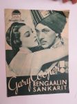 Gary Cooper - Bengaalin sankarit / Bengalens hjältar -elokuvan käsiohjelma / mainos -movie program