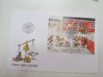 Koiramäen lapset postissa, ensipäivänkuori 1994 - First Day Cover FDC, piirtänyt Mauri Kunnas