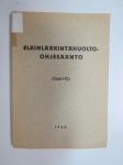 Eläinlääkintähuolto-ohjesääntö (EllääkHO) 1960 -Finnish army manual, animal care