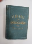 1890-1891 års adress-kalender för Åbo Stad I Allmänna adresser II Bostadsadresser III Annonser -osoitekalenteri