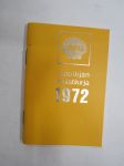 Shell autoilijan muistikirja 1972, sisältää huoltoasema- ja myyntipisteluettelon