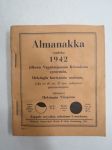 Almanakka 1942, sisältää erittäin runsaasti eri alojen mainoksia -calendar