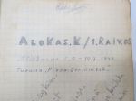E.L. - Alokaskomppania / 1. Raiv. Os., alokkaana 5.2.-19.3.1949, Turku,