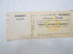 1 mk shekki / Suomen Pankki nr D 123721 -
