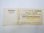 1 mk shekki / Suomen Pankki nr D 123722 -