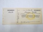 1 mk shekki / Suomen Pankki nr D 123723 -