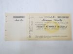 1 mk shekki / Suomen Pankki nr D 123725 -