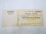 1 mk shekki / Suomen Pankki nr D 123728 -