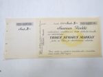 1 mk shekki / Suomen Pankki nr D 123729 -