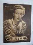 SF Uutiset 1944 nr 6 Kansikuva Helena Kara, Miesmalli, Edvin Laine, Ristikon varjossa, Lehdelle julkaisukielto, SF-tähtiä uimarannalla, Maaria Eira, ym.