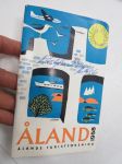 Åland 1958 - Ålands Turistförening, guidebok -opaskirja lomailuun Ahvenanmaalle, sisältää lehdestä leikatun aikataulun 9.5-30.8.1960 Kapellskär - Korpo - Kapellskär