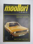 Moottori 1972 nr 12, sis. mm. seur. artikkelit / kuvat / mainokset; Kansikuva Audi 80, Mitä tekee liikenneministeriön tieliikenneosasto?, Onko tupakoiva autoilija