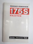 Massey-Ferguson 175 S Tractor Operator Instruction Book -käyttöohjekirja, englanninkielinen