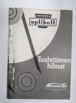 Optibelt - Tuulettimen hihnat -luettelo