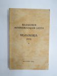Maaseudun Autonomistajain Liitto MAL vuosikirja 1931 -automobile club yearbook