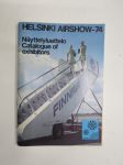 Helsinki Airshow 1974 näyttelyluettelo -air show catalog