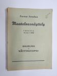Turun seudun maatalousnäyttely 15-16.7.1950 -Ohjelma ja näyttelyopas -county agricultural fair programme