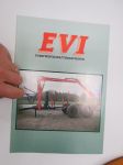 EVI Forstwirtschaftsmaschinen -forestry / farming equipment sales brochure, in german / myyntiesite, saksankielinen