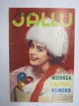 Jallu 1959 nr 12, kansikuva Pirkko Mannola, Suomalainen Brigitte Bardot = Anita Rindell, Sirkka Sari kuolema Aulanko, Kuopio by night mm. neekeri naamiaisissa ym.