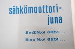 VR Sm1, Sm2 veturi / sähkömoottorijuna 6051..., Eioc nr 6251... varaosaluettelo -locomotive parts catalogue