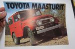 Toyota Maasturit BJ40, FJ40, FJ55 1976 -myyntiesite / sales brochure