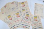 Esso huoltoasemakuitteja 15 kpl yhtenä eränä (1960-luvun alusta)