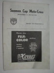 Moto-Cross Suomen Cup Artukainen 2.9.1973 -käsiohjelma