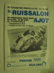 50. Ruissalonajot Artukaisten radalla 28-29.5.1988 -käsiohjelma