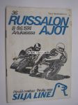 36. Ruissalonajot Artukaisten radalla 8-9.6.1974 -käsiohjelma