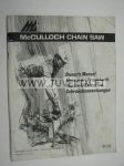 McCulloch chain saw Owner´s manual 1974 -moottorisaha käyttöohjekirja