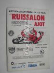 47. Ruissalonajot Turku Artukainen 18-19.5.1985 -käsiohjelma -program