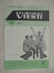 Musiikkiviesti 1955 nr 5-6, esittelyssä Louis Armstrong, kansikuva The Four Aces