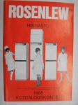 Rosenlew Hinnasto 1968 Kotitalouskoneet ja maatalouskoneet