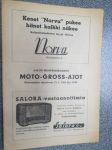 Salon Moottorikerhon Moto-Gross-ajot (Moto-cross) Rinteenmäen maastossa 27.5.1954 -käsiohjelma