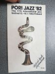 Pori Jazz 1982 17th International Jazz Festival program -ohjelmakirja / Käsiohjelma
