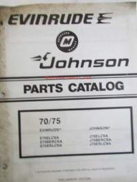 Evinrude-Johnson 1979 Parts Catalog 70/75 HP, katso tarkemmat mallimerkinnät kuvista.