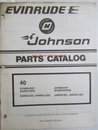Evinrude-Johnson 1979 Parts Catalog 40 HP, katso tarkemmat mallimerkinnät kuvista.