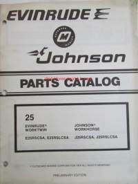Evinrude-Johnson 1979 Parts Catalog 25 HP, katso tarkemmat mallimerkinnät kuvista.
