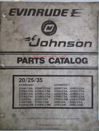 Evinrude-Johnson 1979 Parts Catalog 20/25/35 HP, katso tarkemmat mallimerkinnät kuvista.