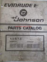 Evinrude-Johnson 1979 Parts Catalog 4.5/6/7.5 HP, katso tarkemmat mallimerkinnät kuvista.
